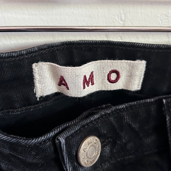 AMO Tie Ankle Jean Black Magic size 28 - Picture 6 of 12